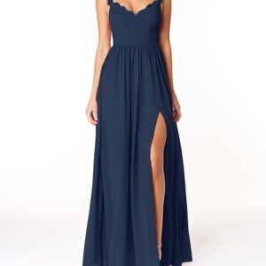 Elegant Navy Blue Women's Dress